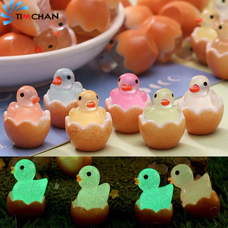 Đồ trang trí Chú Vịt Mini Bằng Resin Dạ Quang DIY Trang Trí Nhà Cửa / Văn Phòng / Xe Hơi