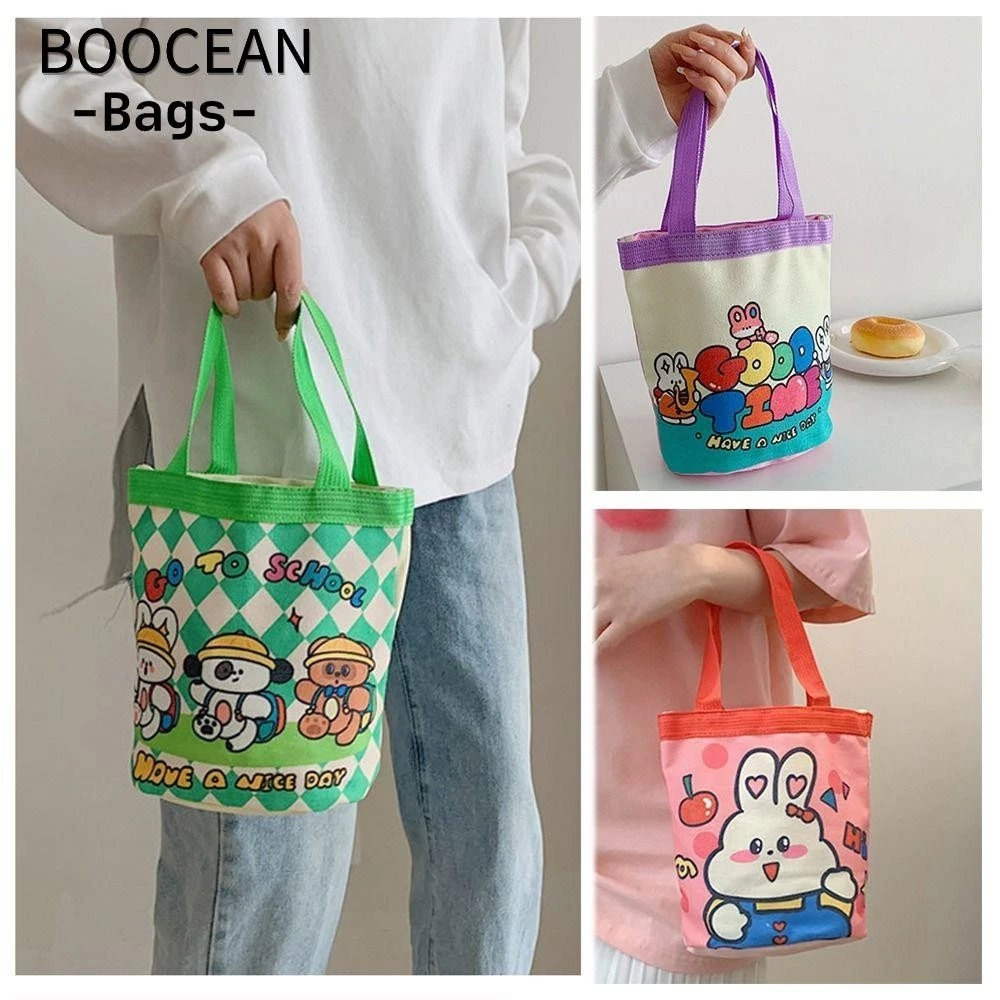 BOOCEAN Túi xô Graffiti Túi xách nữ di động Túi Tote in hoạt hình