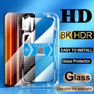 Kính cường lực khung tự dán dán màn hình bảo vệ màng loa cho  Realme GT Neo 2 3 GT2 pro 30A 5 5i 6i 6 7 7i C17 8 9 9I 10 11 11X C67 C33 C53 C51 C55 Narzo 50A 50i