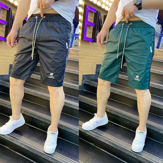 Influencer Phong Cách Mới Quần Short Mùa Hè Nam Mỏng Màu Phù Hợp Với Hợp Thời Trang Quý Quần Trẻ Trung Ice Silk Mặc Ngoài Quần Đi Biển