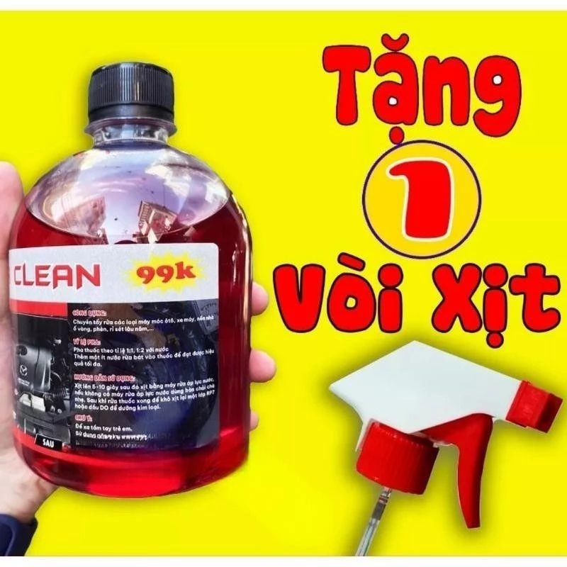 [XẢ LỖ] DUNG DỊCH RỬA ĐẦU BÒ LỐC MÁY XE MÁY SIÊU MẠNH  SUPER CLEAN  RỬA ĐA NĂNG TRÊN MỌI VẬT LIỆU