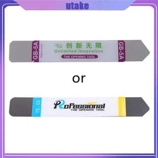 Utake Kim Loại Flat Spudger Mềm Mỏng Mở Pry Dụng Cụ Mở Thanh Điện Thoại Di Động Màn Hình Bàn Thép Không Gỉ Lưỡi Cho Điện Thoại