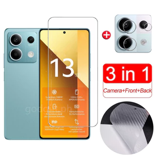 Dành Cho Xiaomi Redmi Note 13 5G Kính Cường Lực Full Cover Bảo Vệ Màn Hình Cho Xiaomi Redmi Note 13 4G 5G 12 11 Pro Plus Pro + 11S 12S Phim Đen Và Ống Kính Máy Ảnh Phim