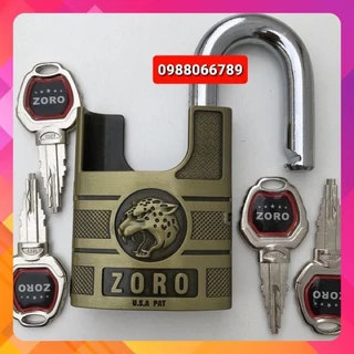 Ổ khóa ZORO 6 phân đầu báo,chìa kiếm cao cấp⚡FREE SHIP⚡ổ khóa bấm không cần chìa.khóa chống trộm công nghệ Mỹ