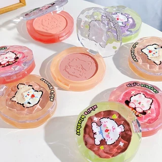 Xixi Monochrome Blush Phấn Mắt Blush Tím Blush Bột Nữ Sửa Chữa Đào Mờ Sáng Tự Nhiên Phong Cách Mới Mở Rộng Màu Sắc