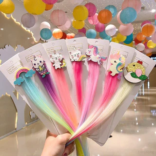 Cute Thời Trang Hàn Quốc Trẻ Em Hoạt Hình Đơn Tóc Giả Kẹp Tóc Cô Gái Dễ Thương Bé Bên Kẹp Nổ Kẹp Phụ Kiện Tóc