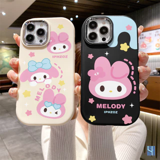 Ốp lưng Realme C35 C55 10 C67 C21Y C15 6i C30S C3 C25S C11 C1 C2 C51 5S C31 11 C12 6 7 8 PRO 5i C33 C53 8i C25 C25Y 5 C30 7i 9i C21 6S C17 C3i C20 C20A 11X V23 Narzo 50 53 N55 Phim Hoạt Hình Sweet Melody Bestie Mạ Ống Kính Kim Loại TPU Full Vỏ Điện Thoại