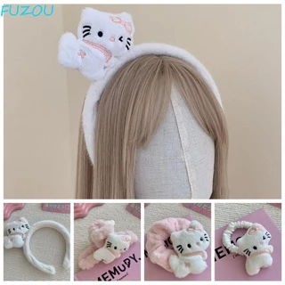 Fujiou Sang Trọng Búp Bê Vuốt Tóc, Anime Bangs Clip kitty Băng Đô Quấn Tóc Mèo, Mũ Dễ Thương Tóc Scrunchies Phụ Kiện Tóc Mèo kitty Dây Tóc Nữ