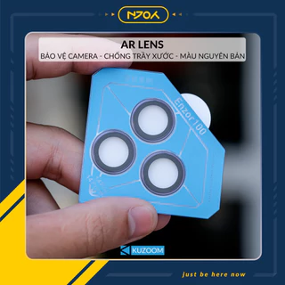 Bộ Vòng Cường Lực Bảo Vệ Camera Kuzoom Sapphire Chống Trầy Xước Màu Nguyên Bản iPhone 15 Pro Max 14 13 12 11 Njoyshop