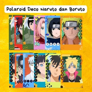 [ CARD POLAROID ] Card Polaroid Deco Lomo Anime Naruto & Boruto - Cán Màng Nhám Chống Xước 2 Mặt