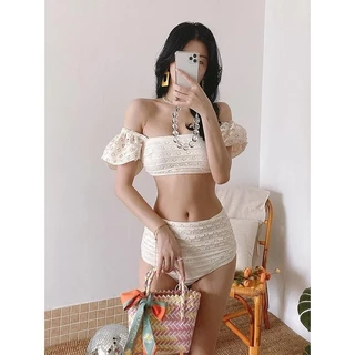 Bikini 2 mảnh đồ bơi bikinisunny bikini sunny đi biển nữ kín đáo đồ tắm biển cao cấp vải đẹp co giãn thoải mái