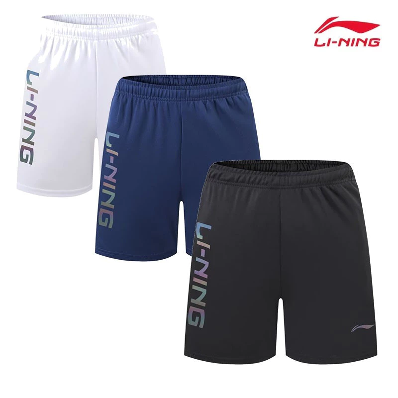 LI NING Quần Short Thể Thao Thoáng Khí Mau Khô Phù Hợp Cho Nam Và Nữ