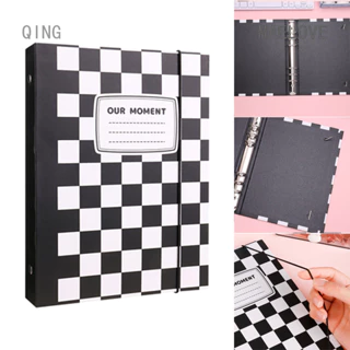 Maelove Ins Style A5 Phiên bản Hàn Quốc Checkerboard Album ảnh rời rời đơn giản với thẻ nhỏ Lưu trữ ảnh-A5 Vỏ kẻ sọc