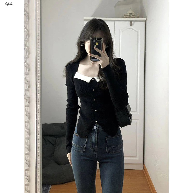 Cybele Áo Len áo khoác cardigan Fashion hàn quốc Comfortable xu hướng WMY2410FRN 5Z240131