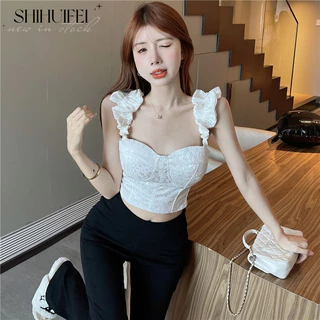 SHIHUIFEI áo phông áo thun nữ croptop baby tee Thời trang hàn quốc Phong cách classic độc đáo cổ điển WBX24205IQ 8Z240218