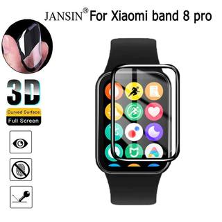 Dành Cho Xiaomi Mi Band 8 Pro Bảo Vệ Màn Hình Toàn Diện Cho Mi Band 8Pro SmartWatch Phim Bảo Vệ Sợi Mềm Không Kính