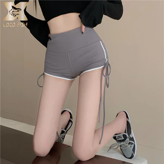 Loco CÁ Pure Desire Quần Short Dây Rút Gợi Cảm Mùa Hè Nữ Chặt Eo Cao Giảm Béo Quần Thể Thao Nhỏ Quần Nóng Ins