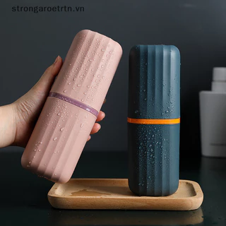 Strongaroetrtn Bàn chải đánh răng di động Hộp đựng kem đánh răng Hộp đựng cốc Du lịch ngoài trời Cắm trại Shavin VN