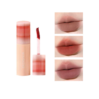 Ống tròn Lip Gloss Velvet Matte Không dễ phai Son môi chống nước thiên nhiên