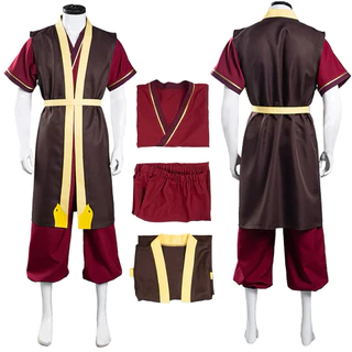 Zuko Cosplay Hoạt Hình Avatar Cuối Cùng Cosplay Airbender Giả Tưởng Trang Phục Nam Trưởng Thành Roleplay Vest Quần Trang Phục Halloween Ngụy Trang Phù Hợp Với