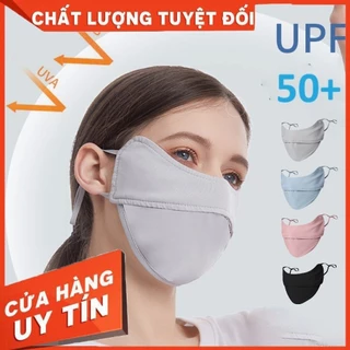 Khẩu trang chống tia UV, chống nắng UPF 50+, chống bụi