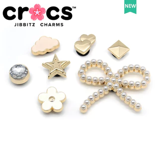 Jibbitz crocs charms Khóa Giày Khóa Giày Hợp Kim Kim Nơ Kim Loại Thời Trang Vui Nhộn Phụ Kiện Giày