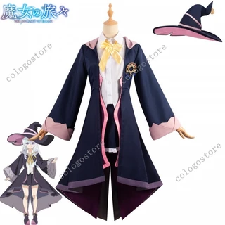 Elaina Cosplay Anime Cosplay Trang Phục Tóc Giả Cây Đũa Phép Nữ Cô Gái Ma Thuật Áo Khoác Halloween Lễ Hội Truyện Tranh Đảng