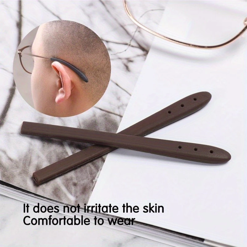 Bao chân kính silicone chống trượt, thiết kế lỗ vuông, phù hợp cho kính râm để bảo vệ gọng kính