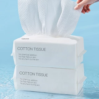 Bộ 50 Khăn Mặt Dùng Một Lần Bằng Cotton Mềm Mại Dày Dặn Đa Năng