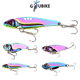 Gtubike 1 Cái 3g 7g 10g 15g 18g 25g VIB Mồi Câu Cá Kim Loại Chìm Wobbler Spinner Rung Mồi Cứng Cho Bass Câu Cá