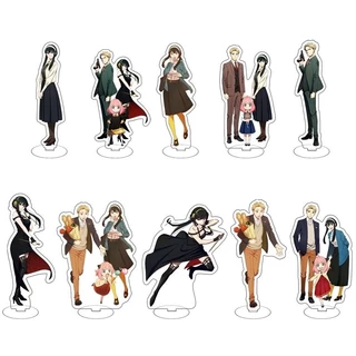 Mô hình Standee Spy X Family Anya Yor Loid Damian Franky Yuri Briar Sylvia 9 Phụ kiện trang trí để bàn góc học tập