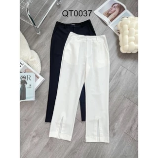 Quần Tây Bigsize Nữ Tú Mỡ  Thiết Kế Tôn Dáng Quần Tây Xẻ Gấu Đi Làm Dạo Phố Đủ size 45-80kg QT0037