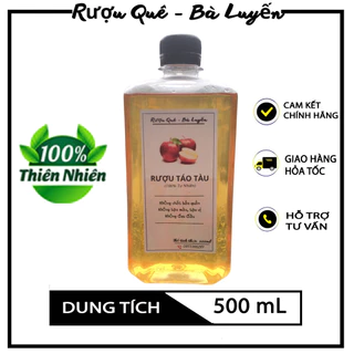 Rượu Táo Tầu Ủ Chum Đặc Sản Hương Vị Ngọt Thơm Tự Nhiên Chất Lượng Phù Hợp Đi Biếu Quà Tặng 500ml - Rượu Quê Bà Luyến