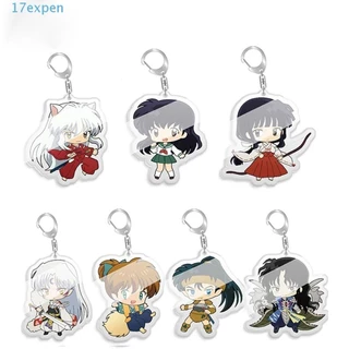 Expen Anime Móc Khóa Trang Sức Anime Nhân Vật Phụ Kiện Xe Hơi Đôi Anime Inuyasha Túi Trang Trí Acrylic Móc Khóa