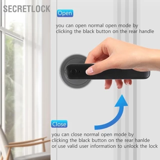 SecretLock Khóa cửa vân tay thông minh An ninh Sinh trắc học Núm không cần chìa khóa cho căn hộ gia đình