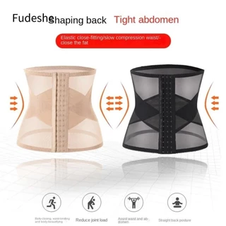 Fudeshe Đai Sau Sinh, Thoáng Khí Định Hình Cơ Thể Eo Slim Body Shaper, Lưới Đeo Chéo Sau Sinh Thắt Lưng Corset Đai Giảm Béo