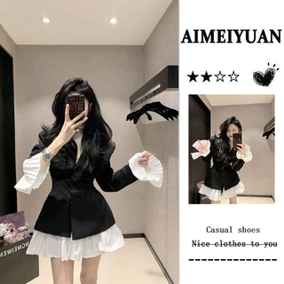 Amywon Hot Girl Pure Desire Phù Hợp Với Đầm Phong Cách Mùa Thu Nữ Cao Cấp Phong Cách Pháp Nẹp Eo Ôm Hơn Nhìn Váy Nữ