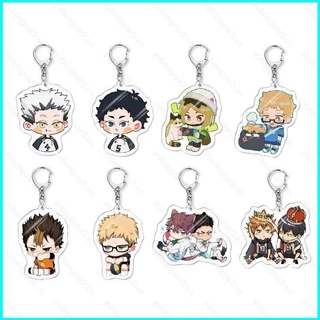 [Yb3] Haikyuu Kei Tsukishima sugawara koushi acylic móc khóa mặt dây chuyền Hinata Shoyo Tobio Kageyama