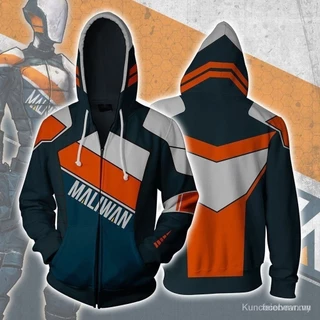 Mới 3D THỜI TRANG Trò chơi Borderlands 2 Zer0 Áo khoác Hoodie in hình Áo Hoodie thể thao thông thường Áo nỉ IMBD S4TK