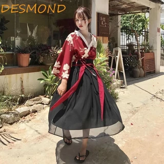 Desmond Phong Cách Trung Hoa Hanfu Dành Cho Nữ Thanh Lịch Han Element Ancien Đầm Châu Á Áo Khoác Hiệu Suất Quần Áo