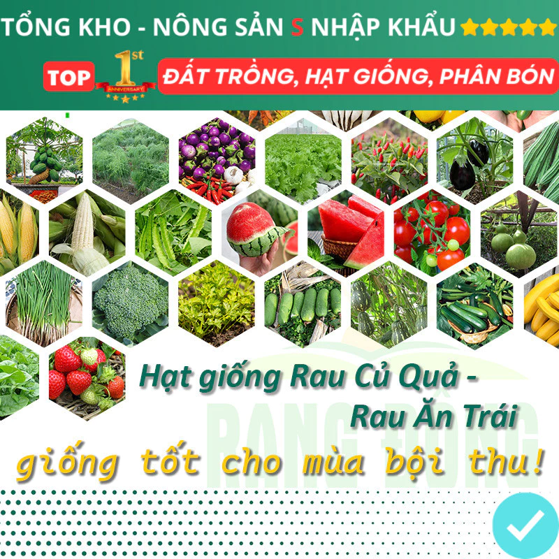 Hạt giống Rau Củ Quả F1 trồng quanh năm, nảy mầm tốt, nhanh thu hoạch