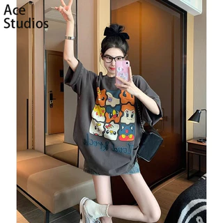 Ace Studios áo phông áo thun nữ croptop baby tee phổ biến Fashion Đơn giản Cổ điển WCS2430VZL 13Z240330