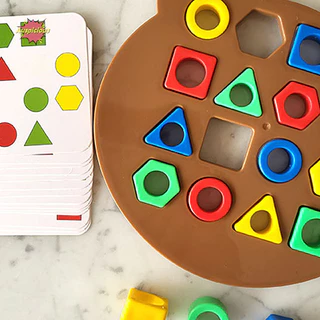 [Tốt lànhV] Đồ chơi xếp hình học cho trẻ em Hình dạng phù hợp nhanh BoardPuzzles Đồ chơi trò chơi học tập