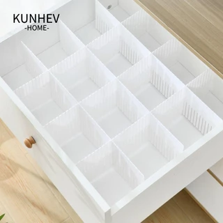 KUNHEV chia ngăn kéo 5 ngăn, Bộ sắp xếp lưu trữ gia đình Bảng phân vùng kết hợp, Tủ quần áo tiết kiệm không gian DIY Tủ quần áo có thể điều chỉnh Tất tách tủ quần áo