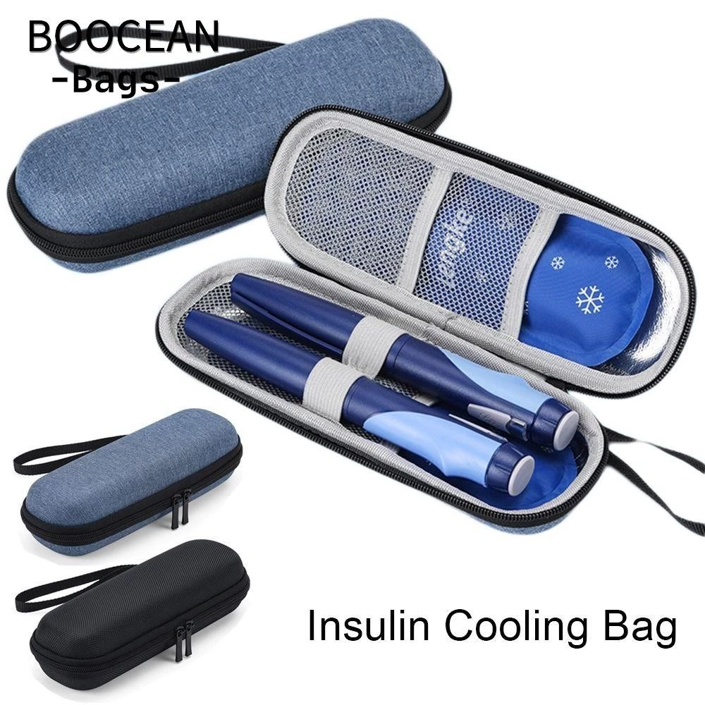 BOOCEAN Túi làm mát Insulin, Du lịch không cần Gel Bảo vệ viên thuốc, Túi di động dành cho người tiểu đường cách nhiệt Medicla Cooler Du lịch tại nhà