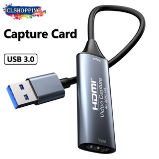 Thẻ ghi Video, Thẻ liên kết Cam 4K Thẻ ghi HDMI sang USB 3.0, Thiết bị ghi Video 30FPS để phát trực tuyến chơi game, cho hệ thống ipad Mac OS Windows PS4 / 5, Công tắc hơi nước Xbox1