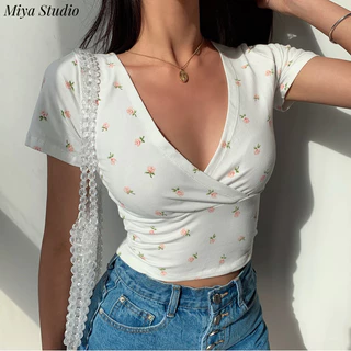 Miya Studio áo baby tee áo thun nữ croptop thời trang Fashion Xu hướng Phong cách WTX24405FK 14Z240403