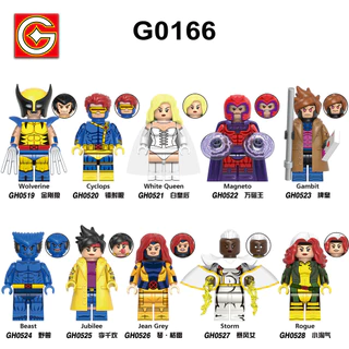 White Queen Building Wolverine Storm Blocks Magneto Nhân Vật Đồ Chơi Minifigures