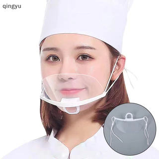 Mới 10 Chiếc Nhựa Trong Suốt Phục Vụ Mặt nạ Khách sạn Làm Đẹp Đầu Bếp Bồi Bàn Mặt nạ Bảo Vệ Có Thể Tái Sử Dụng Có Thể Nhìn Thấy Splash Proof Mask Miệng Cover Tốt