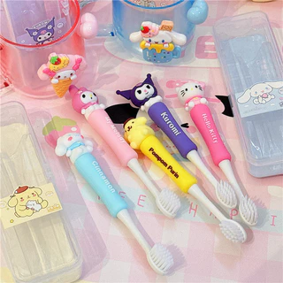 Bàn chải đánh răng Sanrio Bàn chải mềm hoạt hình dễ thương Thích hợp cho trẻ từ 6-12 tuổi